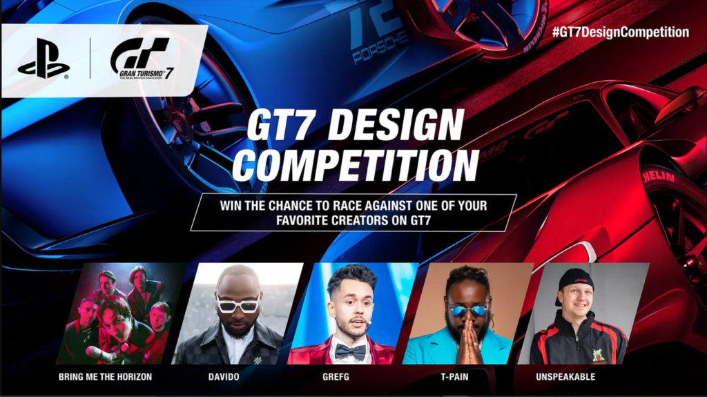 《GT赛车7》举行创意设计大赛 胜者可与歌手飙车