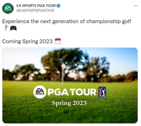 EA《PGA巡回赛》将于2023年春季发售 预计登录PS5、XSX等主机平台