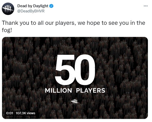 《黎明杀机》发售6年仍旧火爆 全平台玩家数超5000万