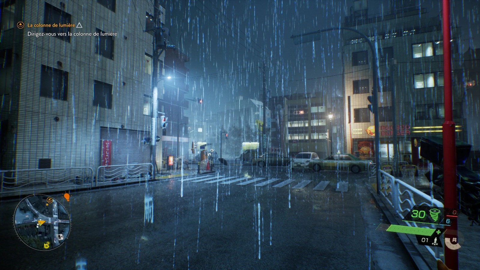 真·极致细节！《幽灵线：东京》下的雨实际是真汉字“雨”？