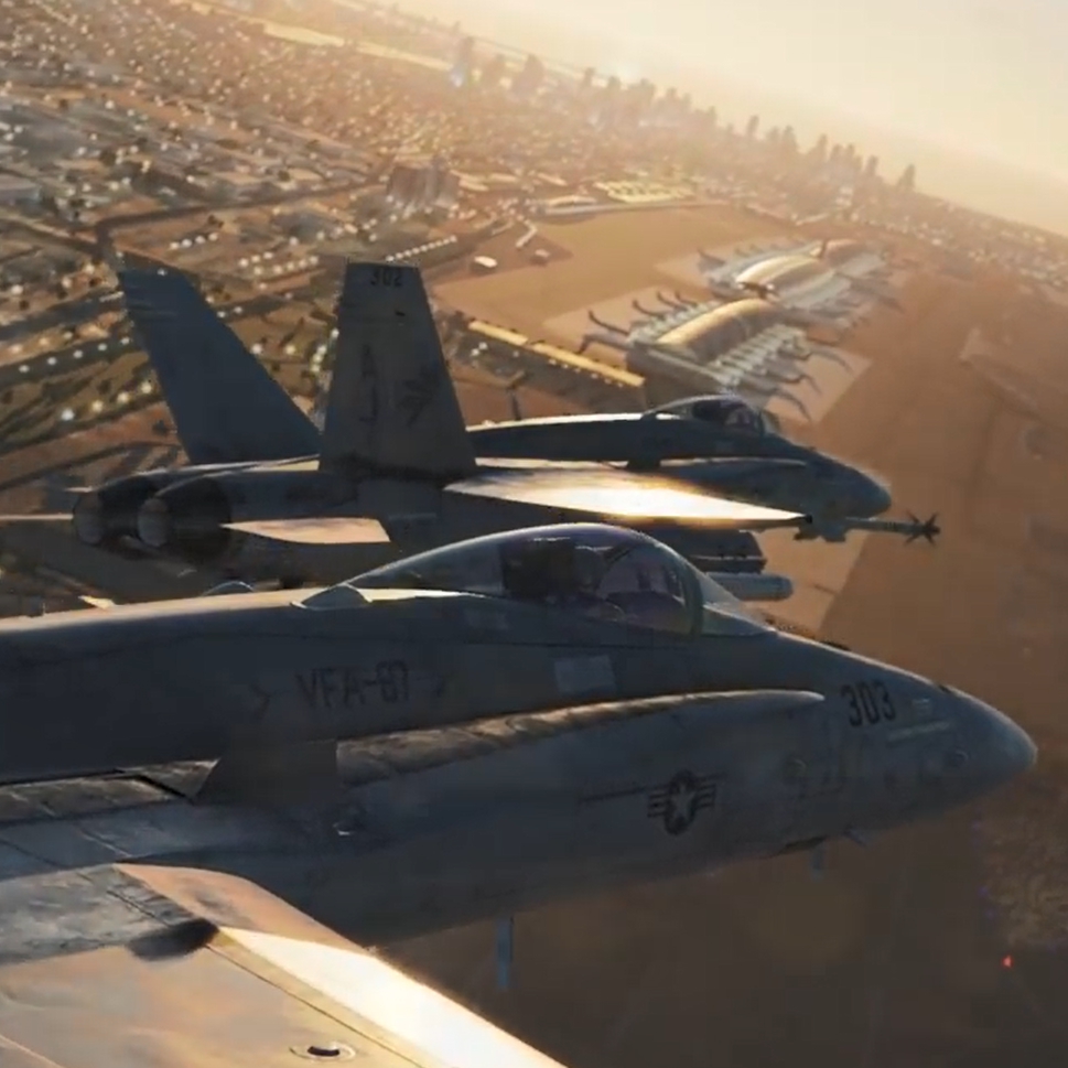 《Wallpaper Engine》DCS FA-18C Hornet大黄蜂战斗机展示视频壁纸