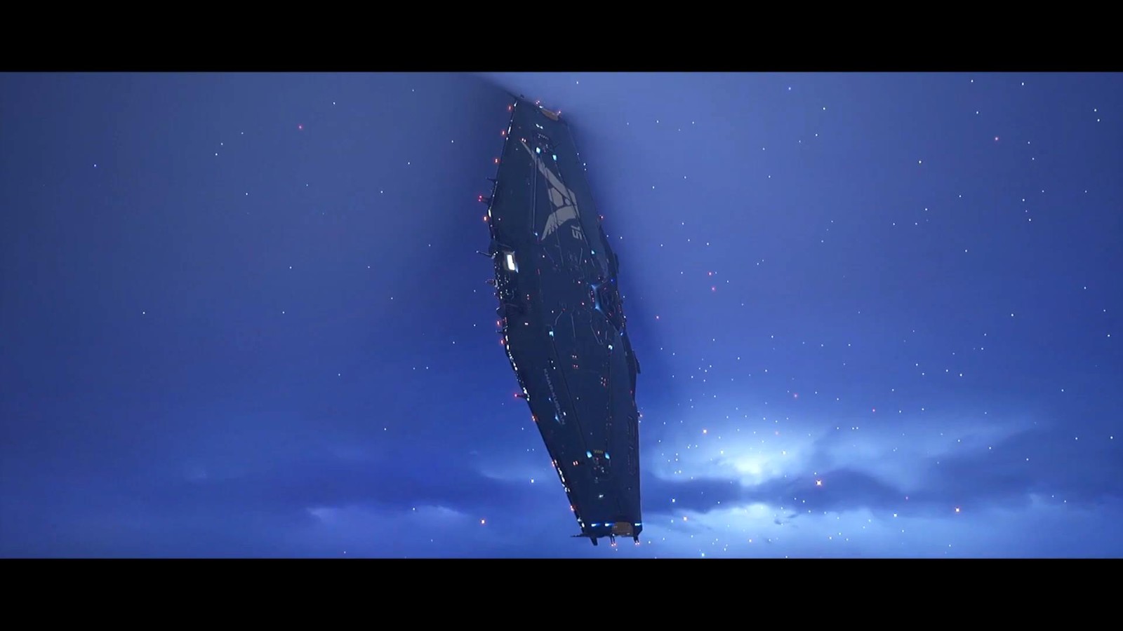 《家园3》卡-库申母舰演示视频 舰身角度可调节