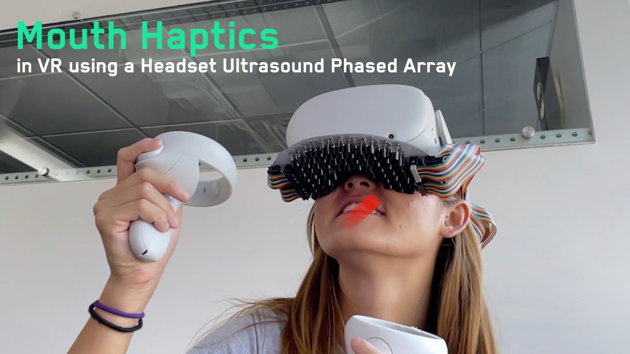 嘴部VR装备平易近圆演示 超声波摹拟各种触感