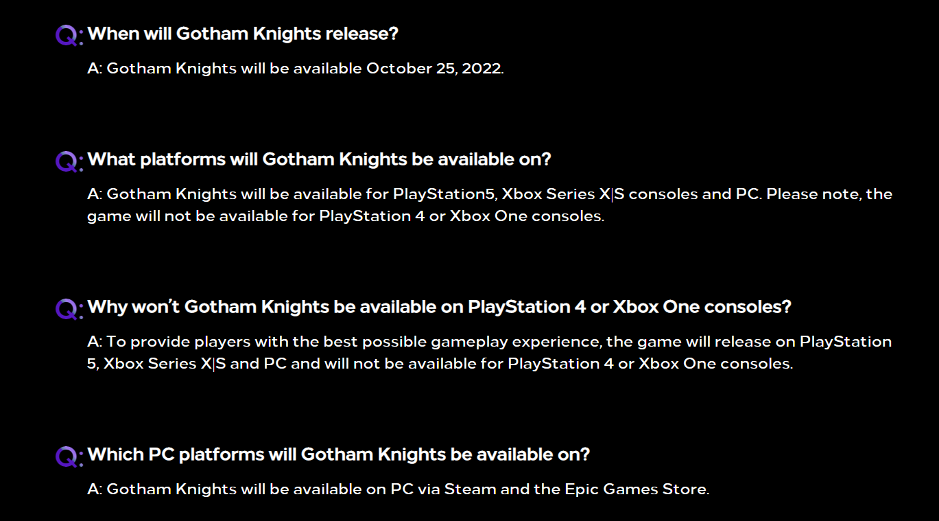 《哥谭骑士》首曝13分钟演示 放弃登陆旧主机PS4和Xbox One