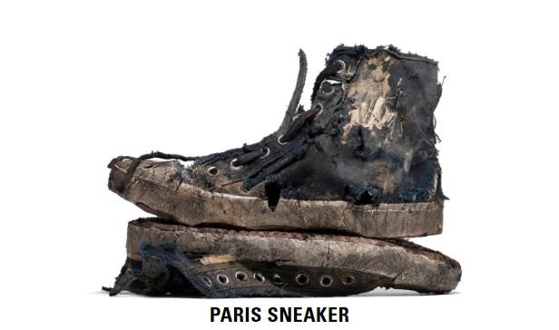 巴黎世家上线破烂运动鞋：一双1.2万元 像垃圾桶捡的