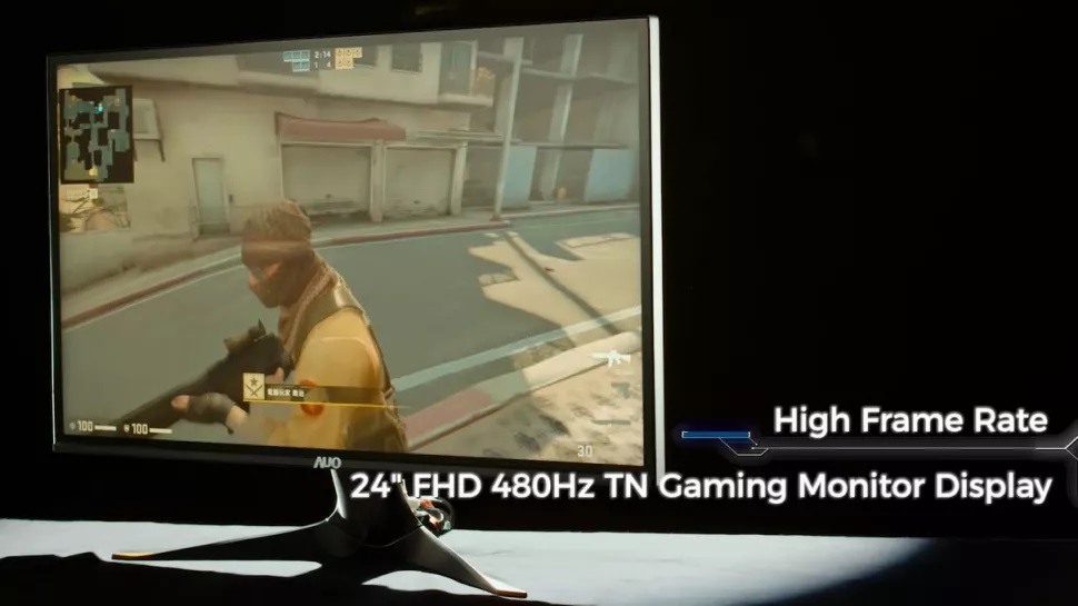 友达展示最新款480Hz显示面板 分别面向台式机和笔记本电脑