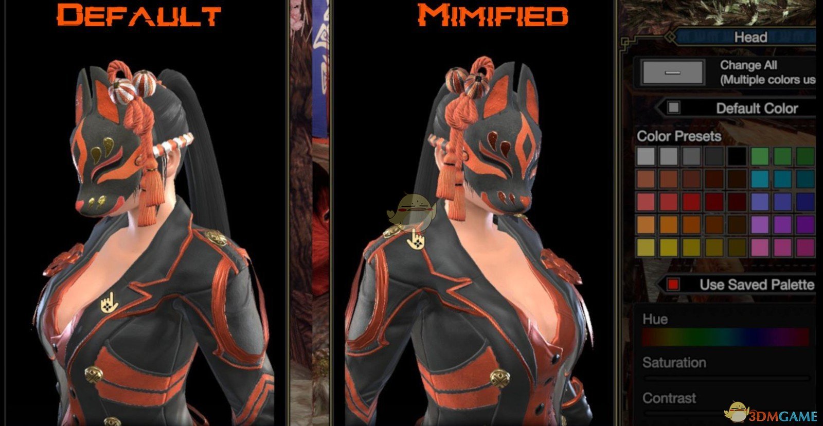 《怪物猎人：崛起》可染色狐狸面具MOD