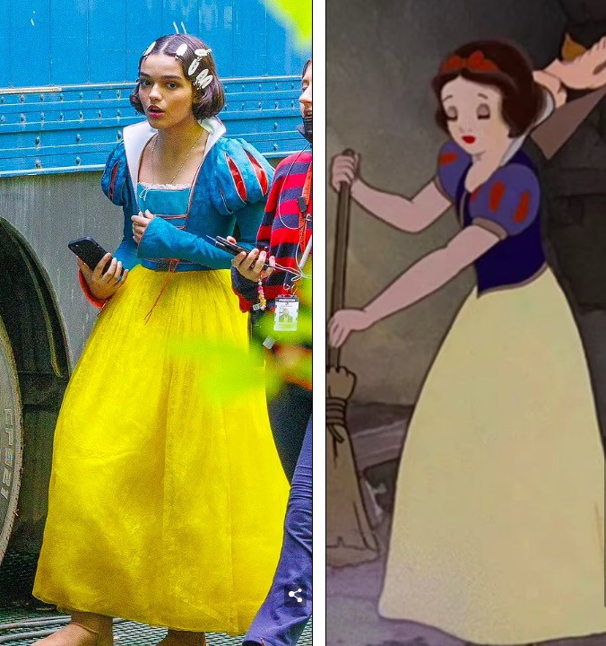 迪士尼真人版《白雪公主》新片场照 公主造型引争议