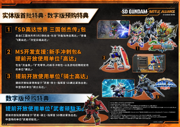 《SD GUNDAM 激斗同盟》将于2022年8月25日上市 同步公开各版本特典及DLC内容