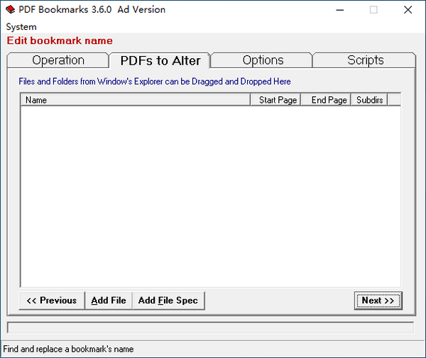 PDF Bookmarks3.6