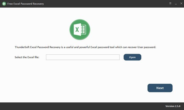 Free Excel Password Recovery2.5