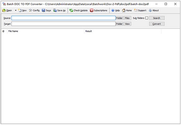 Batch DOC to PDF Converter