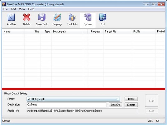 Bluefox MP3 OGG Converter