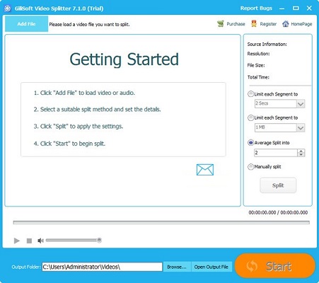 Gilisoft Video Splitter7.1