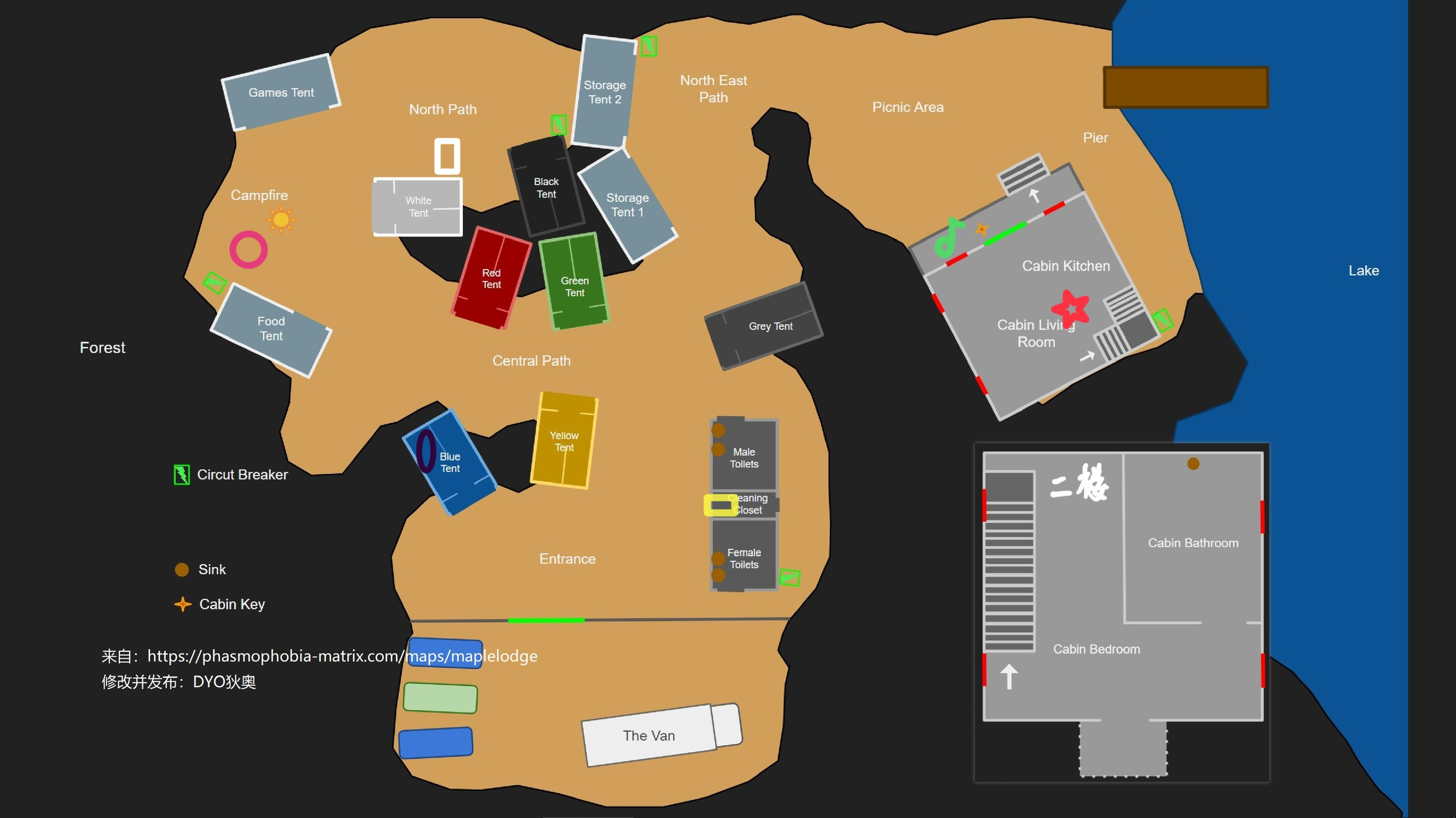  《恐鬼症》游戏地图分布详细分析