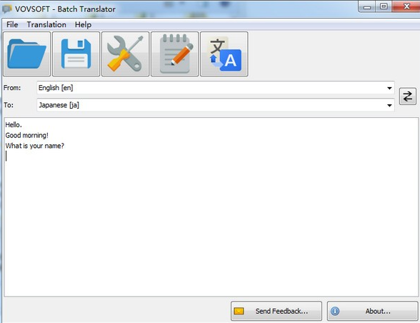 Vovsoft Batch Translator1.5