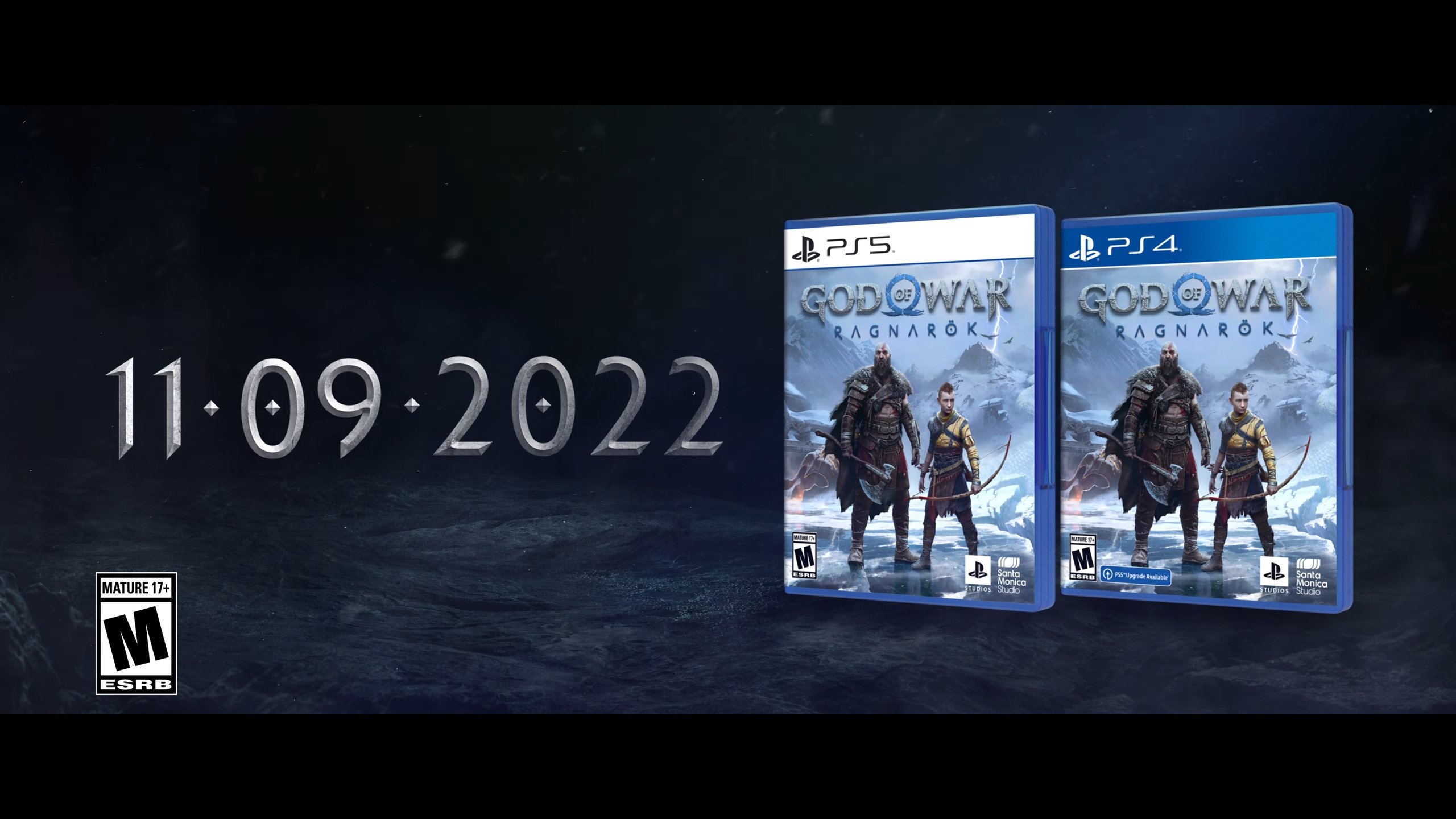 官宣！《战神5》将于2022年11月9日发售