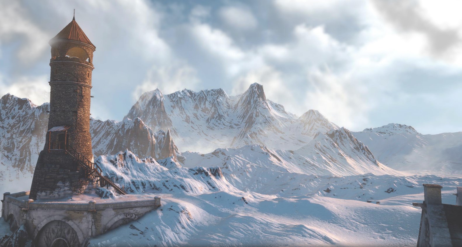 《Wallpaper Engine》巫师3雪山场景动态壁纸