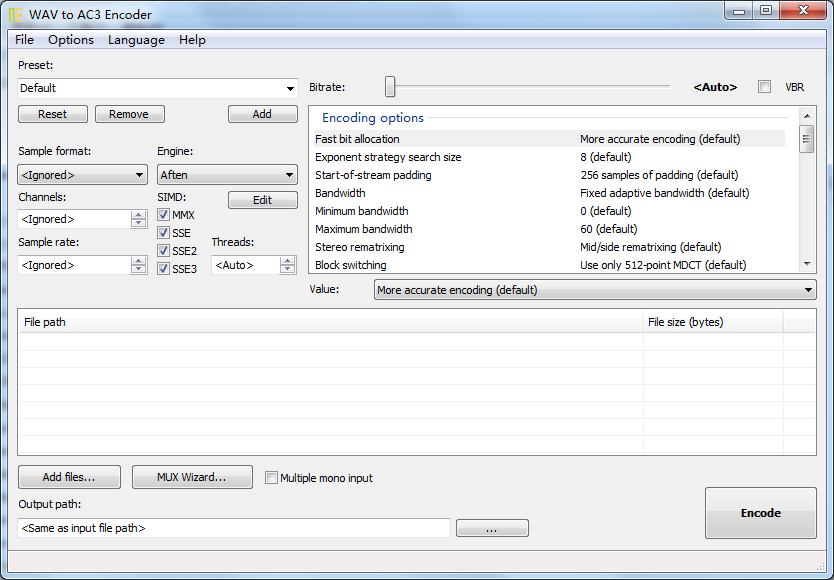 WAV to AC3 Encoder8.0