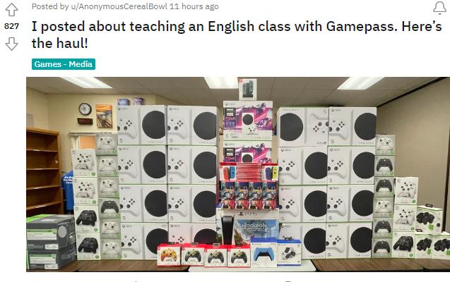 上课就是打游戏 美国一老师使用Xbox主机教授英语课