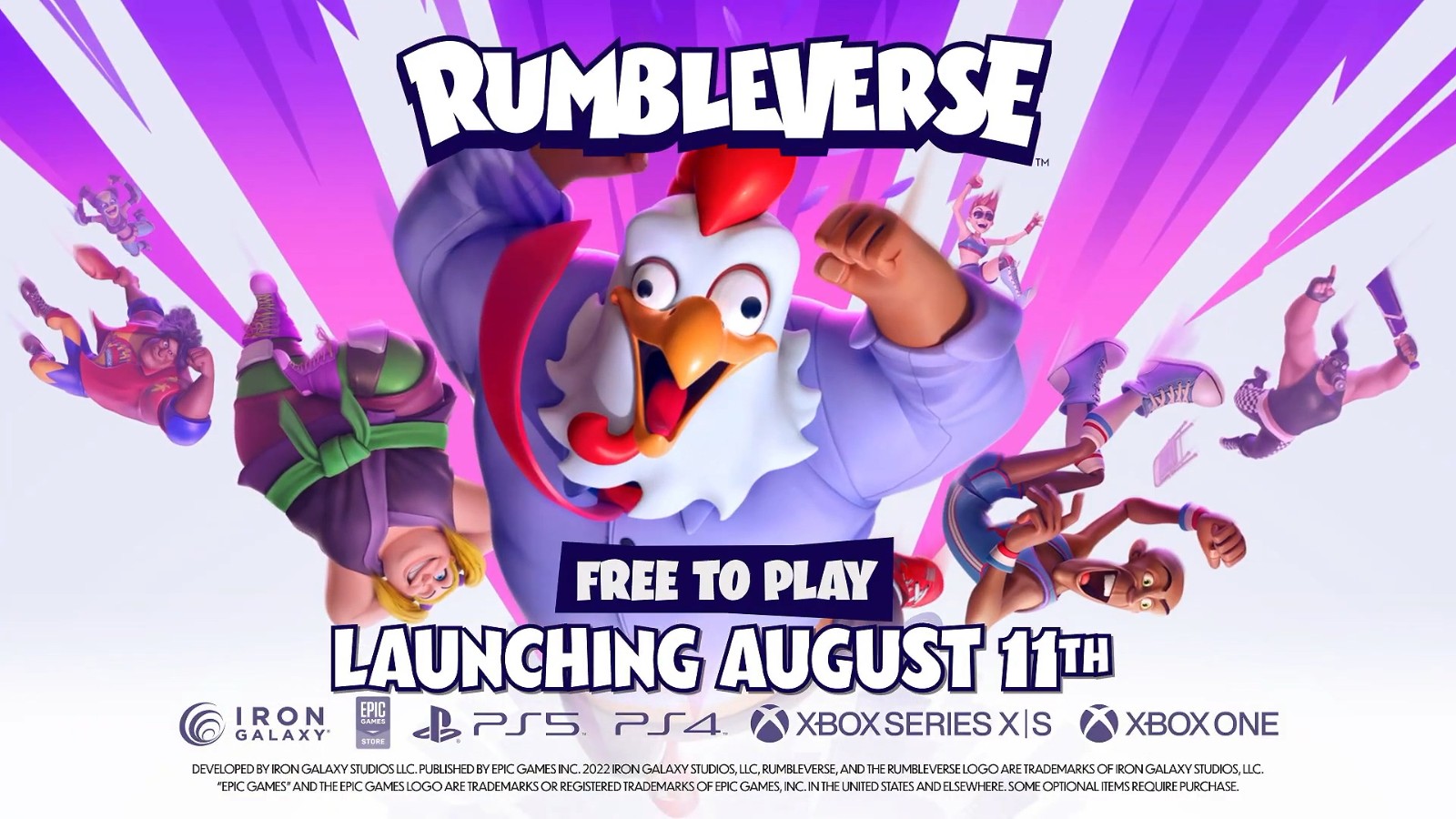 免费多人游戏《Rumbleverse》8月11日发售 新预告发布