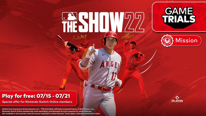 美服NSO会员可限时免费游玩《MLB The Show 22》 时间截止到7月21日