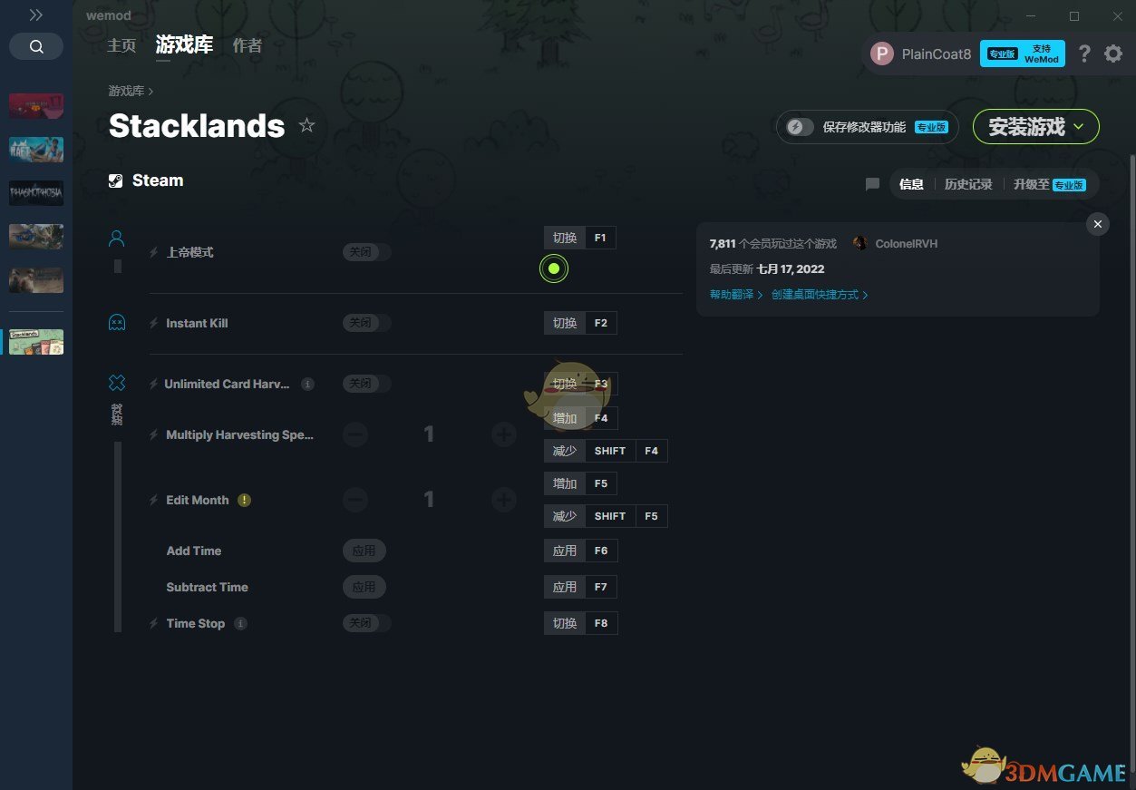 《Stacklands》v2022.12.15八项修改器[ColonelRVH]