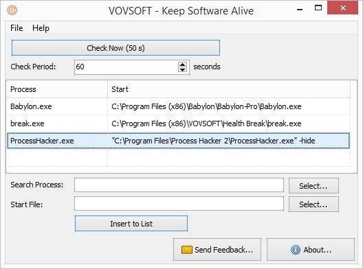 VovSoft Keep Software Alive1.3