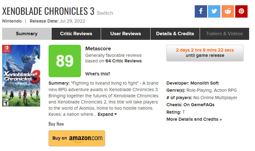 《异度神剑3》IGN 8分 一个十分值得你时光的大年夜型JRPG