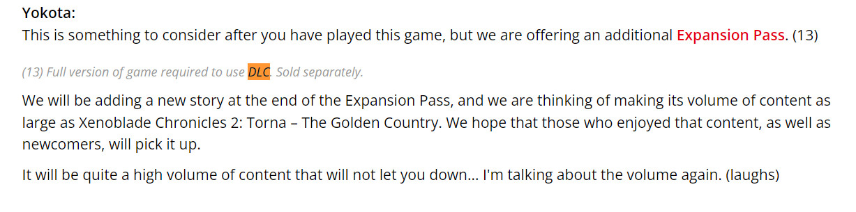 《异度神剑3》故事DLC曝光 官方表态游戏内容将不会让玩家失望