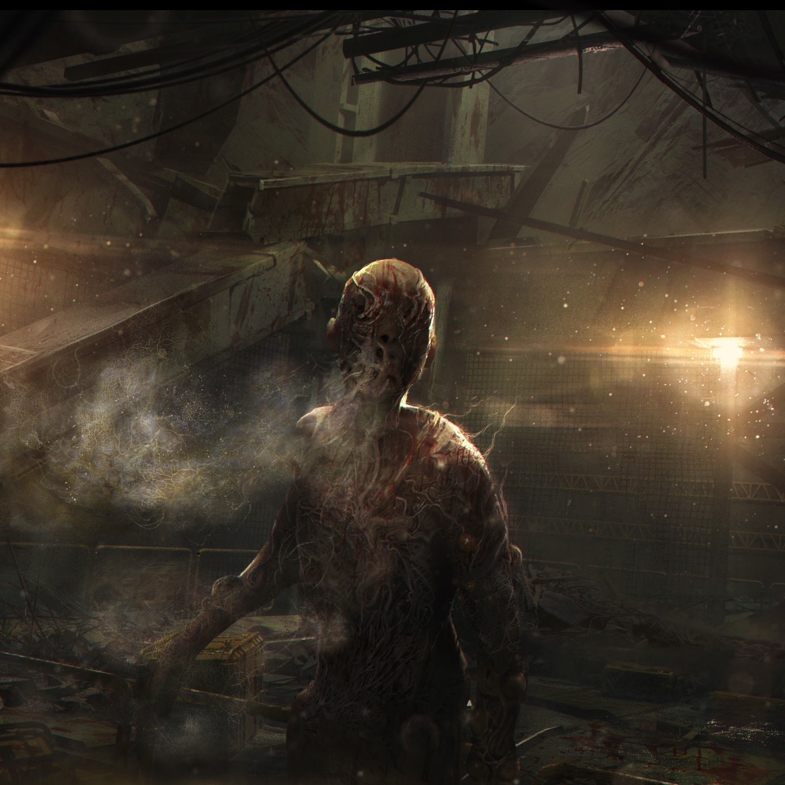 《木卫四协议》新敌人概念图 穿梭于黑暗中的怪物