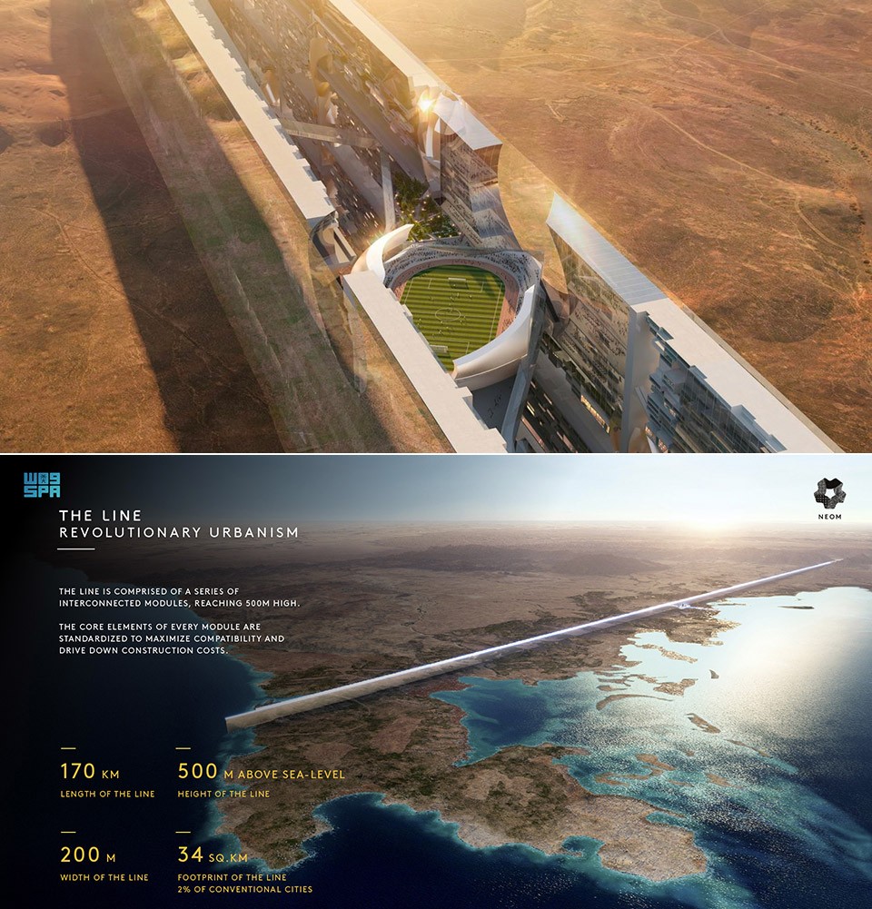 科幻！沙特要建一座长170公里的镜面垂直城市