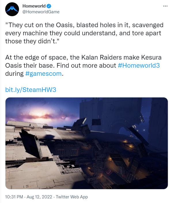 《家园3》宣布参加科隆游戏展 带领舰队体验浩瀚银河的奇诡壮丽