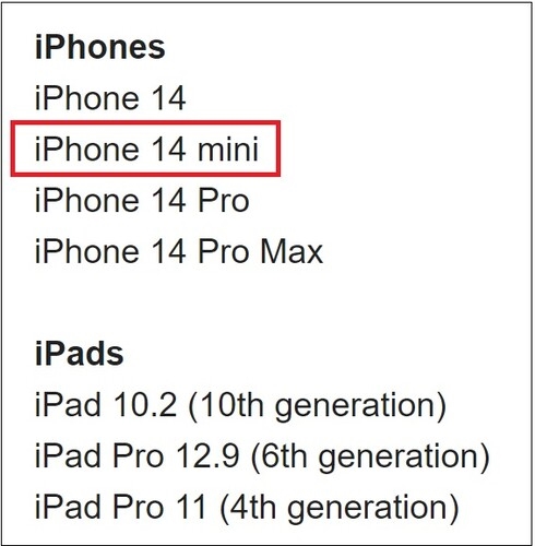苹果顶级经销商确认iPhone 14 mini即将发布
