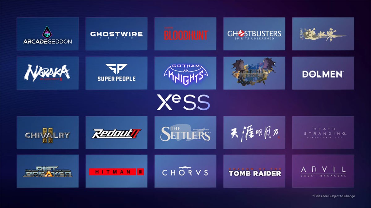 Intel介绍XeSS技术 将有超过20款游戏会支持