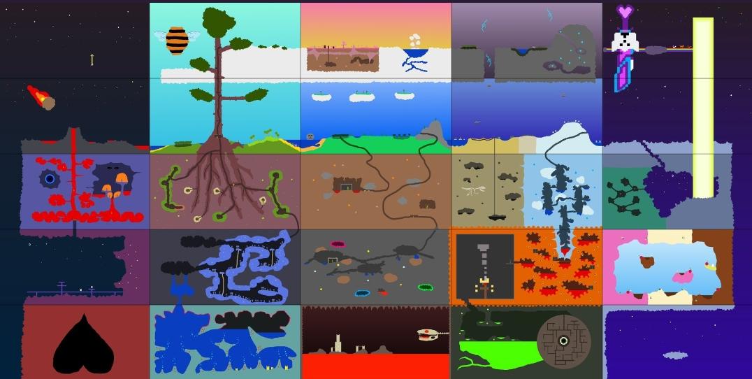 开发者分享《泰拉瑞亚2》早期概念艺术图 将可以添加更多东西及内容