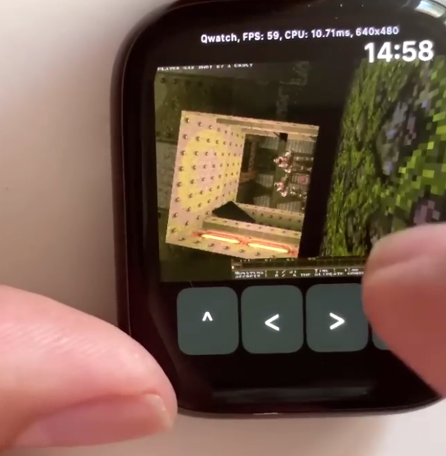 高玩将经典游戏《雷神之锤》移植到了苹果手表 游玩方便