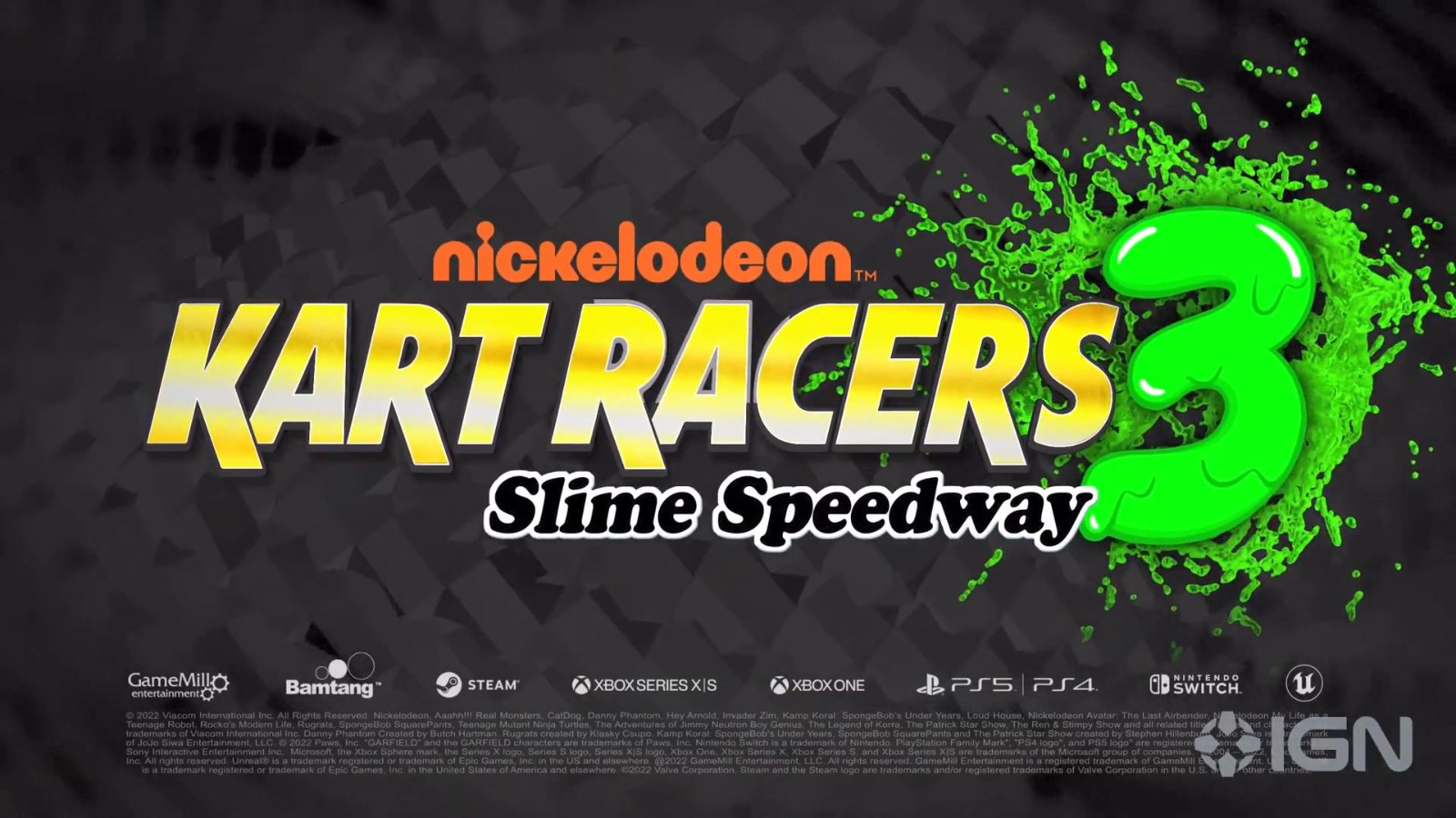 《尼克动画卡丁赛车3：史莱姆跑道》发布实机演示 10月7日发售