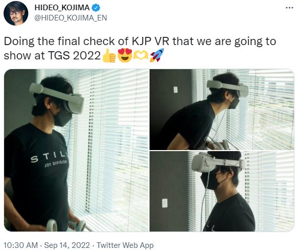 小岛秀夫测试KJP VR 东京电玩展揭晓
