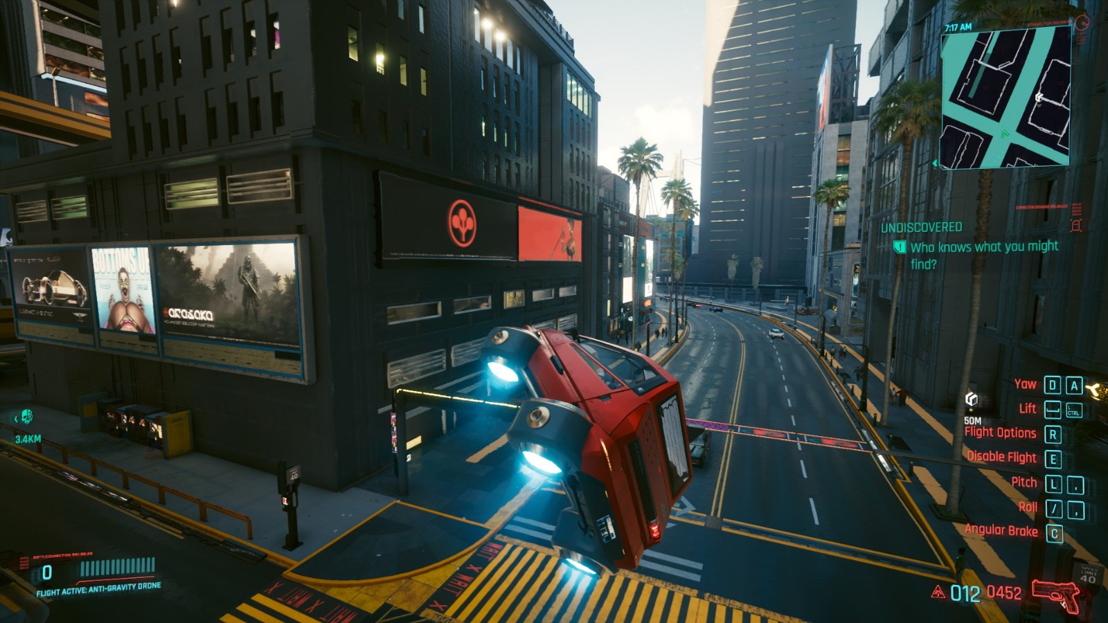《赛博朋克2077》飞车MOD演示公开 支持多种操作模式及第三人称镜头