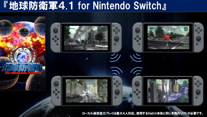 《地球防卫军 4.1》12月22日登陆Switch平台 售价5980日元