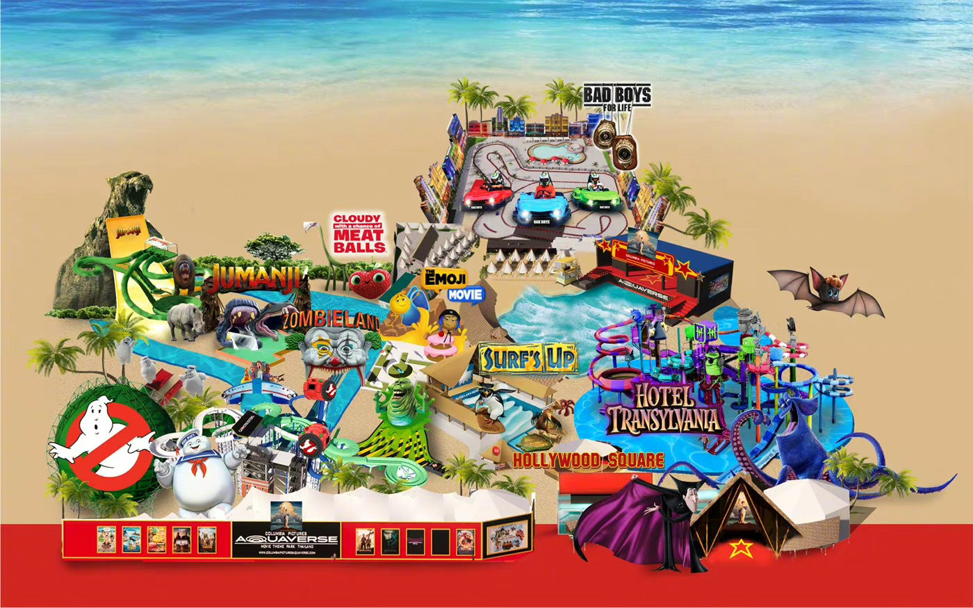 索尼影业全球首家主题水上乐园 10月12日开业