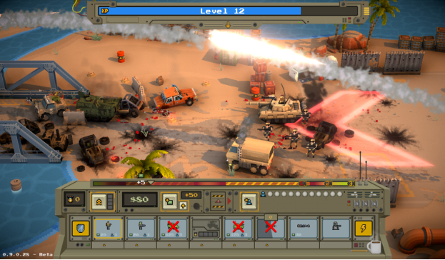 激烈竞争的战略游戏《小兵大战》于10.12在主机平台发布， 在像素大战中尽情蹂躏吧！