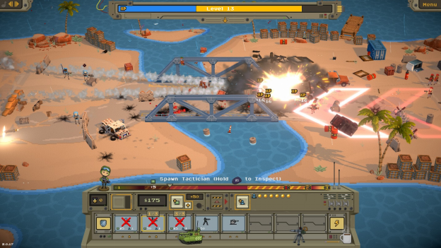 激烈竞争的战略游戏《小兵大战》于10.12在主机平台发布， 在像素大战中尽情蹂躏吧！