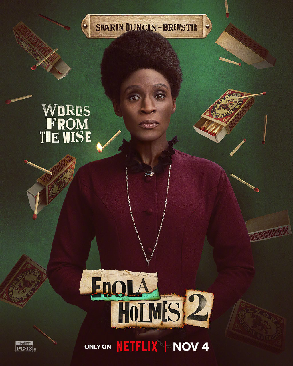 《福尔摩斯小姐2》角色海报公布 11月4日上线