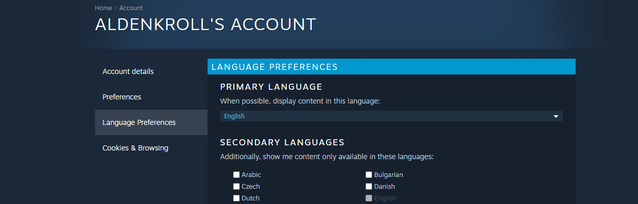 Steam更新：现可正在超100种语行中寻找支持游戏