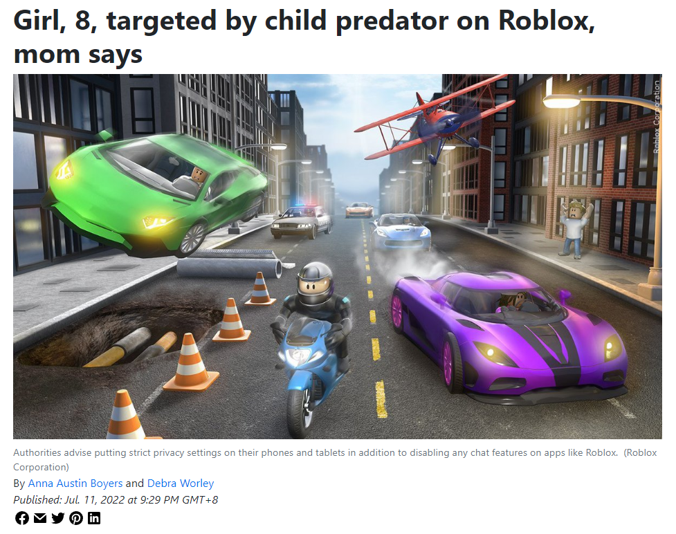 代表自由创造的Roblox，为何会成为性骚扰罪犯的狩猎场？