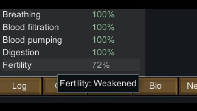 《边缘世界》在“健康”选项卡上显示生育能力v1.4 MOD
