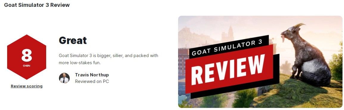 《模拟山羊3》IGN评8分 更沙雕充满许多乐趣！许多