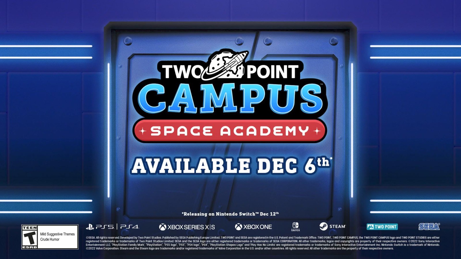 《双点校园》公布新DLC“太空学院” 12月6日发售